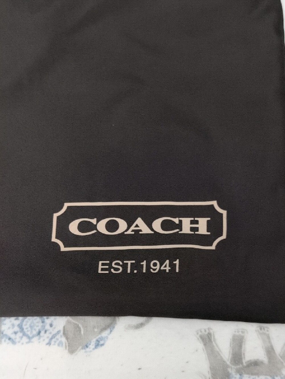 Coach Brown Drawstring Logo Dust Bag 23.5x18in - Picture 3 of 3